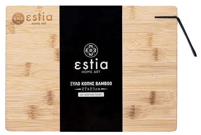 Επιφάνεια Κοπής 01-9168 27X20 Cm Bamboo Natural Estia Bamboo
