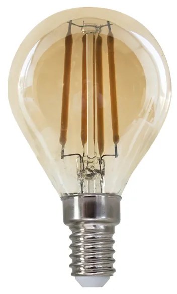 LED FILAMENT E14 STEP-DIM G45 AMBER 4W 2700K 230V AC 500LM RA80 - 2700K - BOVA4WWAMSD