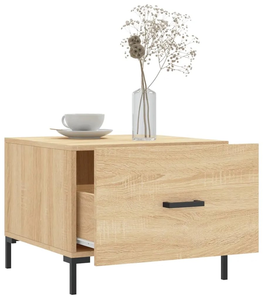 vidaXL Τραπεζάκια Σαλονιού 2 τεμ Sonoma Δρυς 50x50x40 εκ Επεξ. Ξύλο