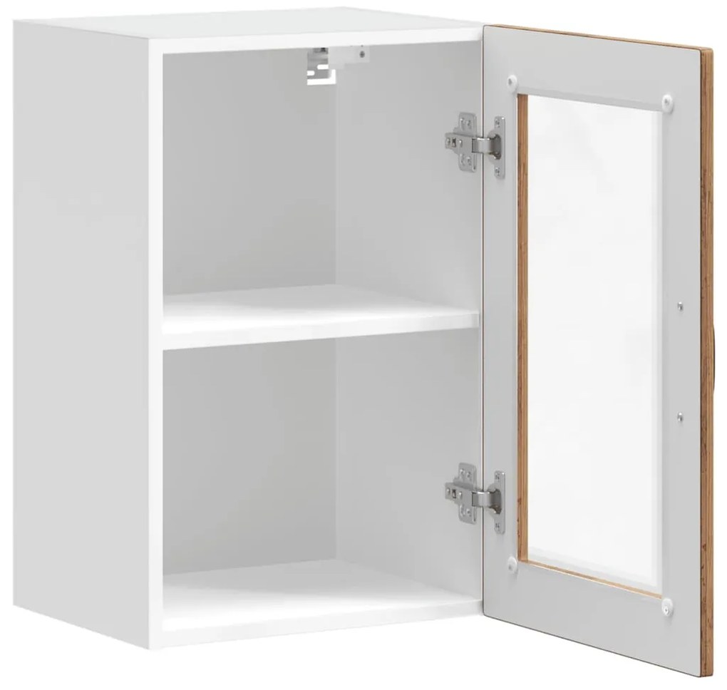 vidaXL Ντουλάπι τοίχου κουζίνας με γυάλινη πόρτα Porto Παλιό ξύλο