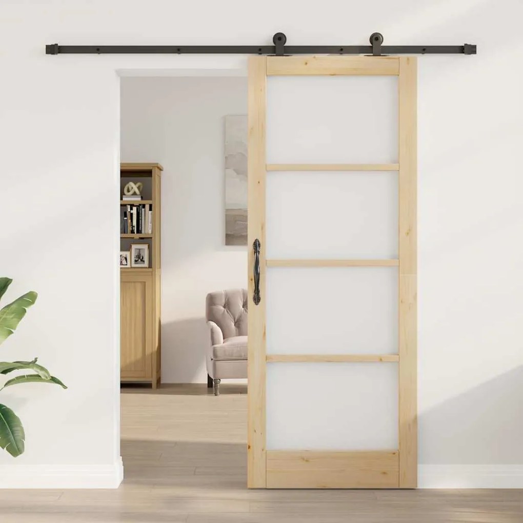vidaXL Συρόμενη Πόρτα με το Σετ Hardware 'ORKDAL'83x211 cm