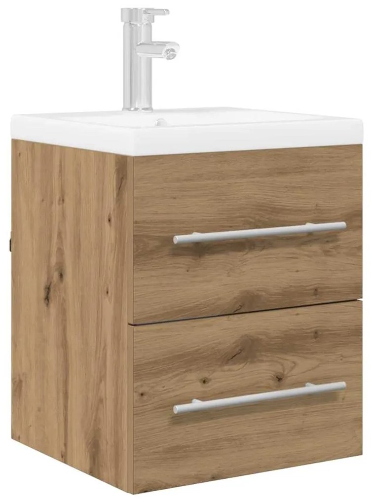 vidaXL Ντουλάπι νιπτήρα με συρτάρι Artisan Oak 38,5 x 41 x 48 εκ