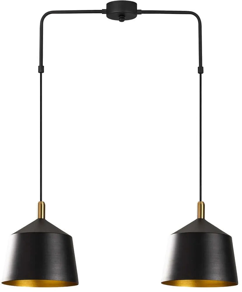 Φωτιστικό Οροφής Saglam 892OPV1553 70x70x100cm 2xE27 40W Black-Gold Opviq