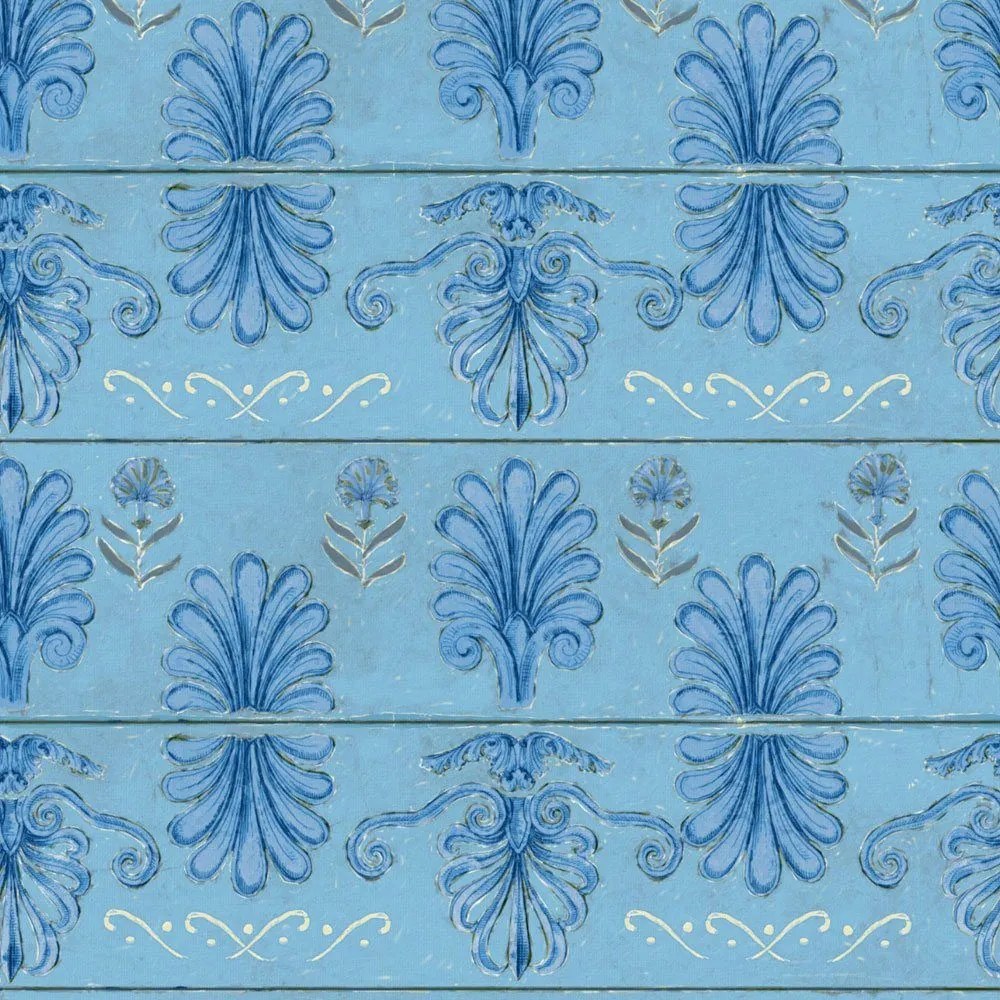 Ταπετσαρία Mykonos Villa Motif Wp30041 52X1000Cm Light Blue Mindthegap 52x1000cm