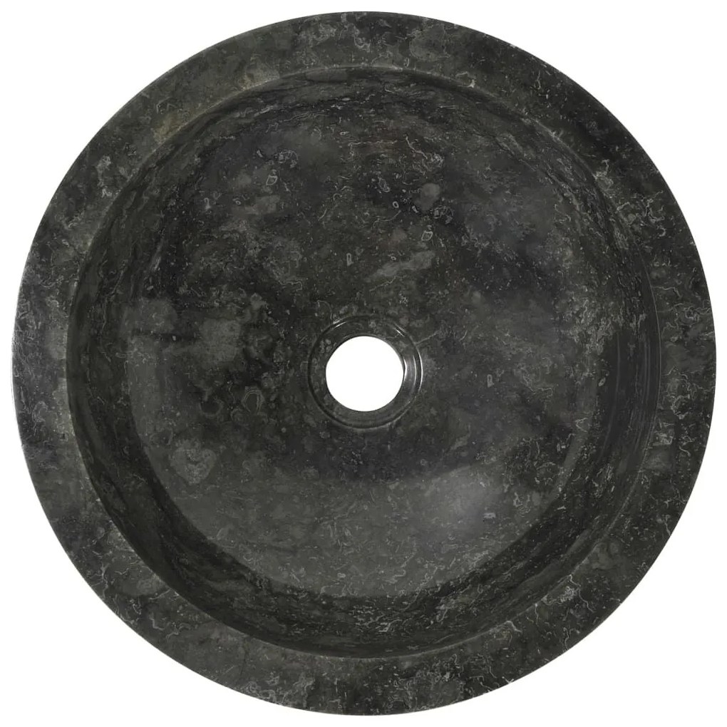 Νιπτήρας Μαύρος 40 x 12 εκ. Μαρμάρινος - Μαύρο