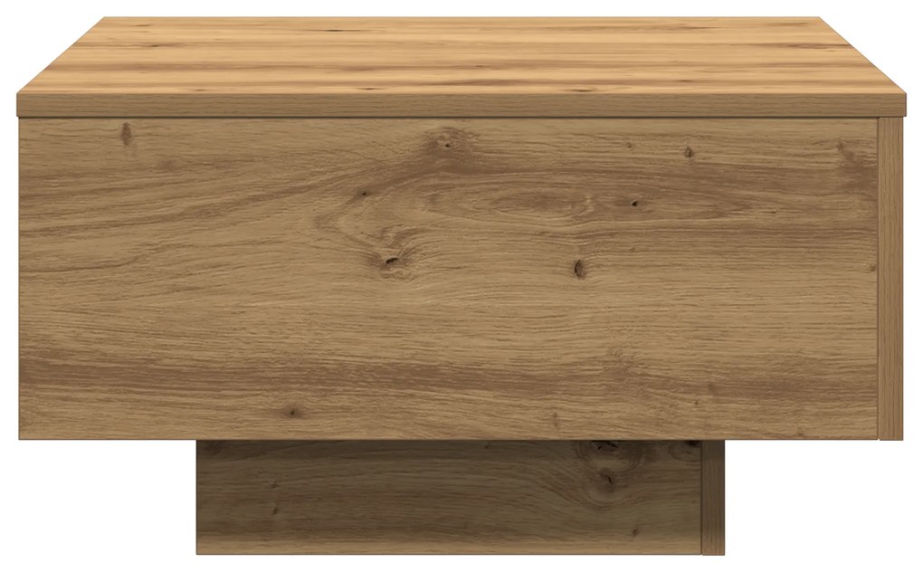 vidaXL Τραπέζι Σαλονιού Artisian από Δρυό 55x55x31 εκ. Φτιαγμένο από ξύλο