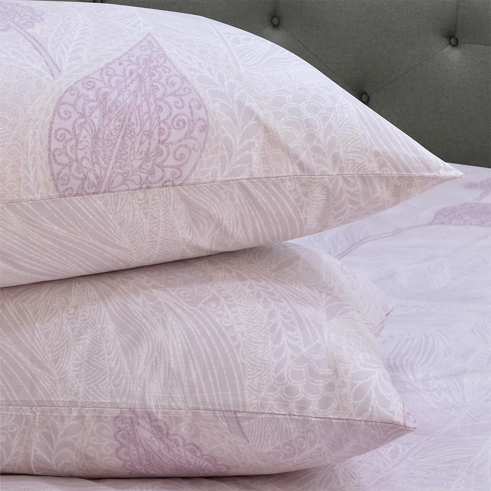 LINO ΣΕΤ ΠΑΠΛΩΜΑΤΟΘΗΚΗ JACQUARD MAUVE 160Χ240