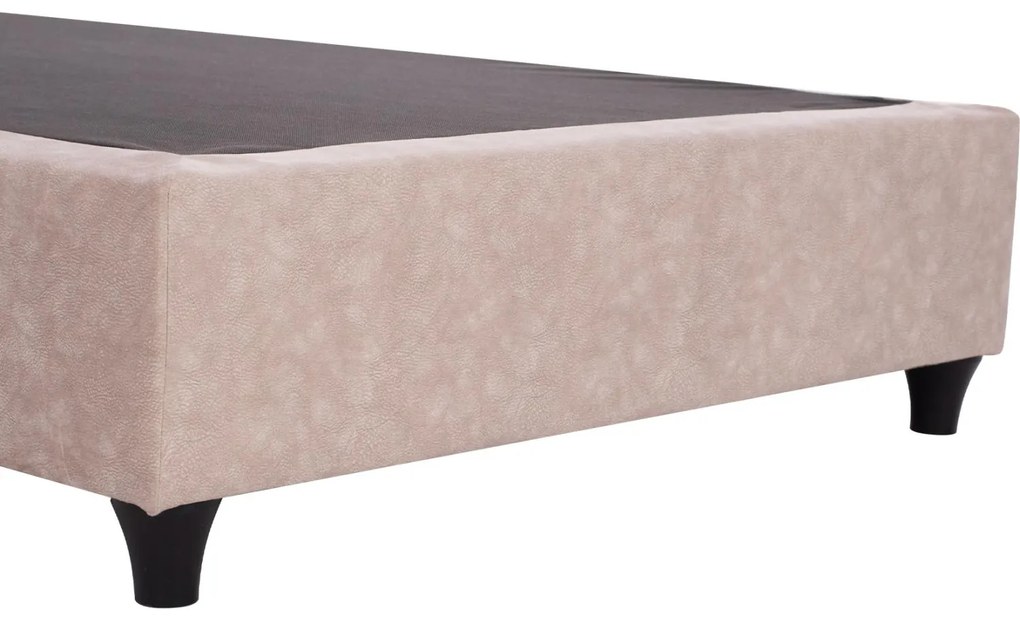 Επενδυμένο Κρεβάτι MALENA Ημίδιπλο Nubuck Μπέζ 120x200 εκ. 120x205x125 εκ.