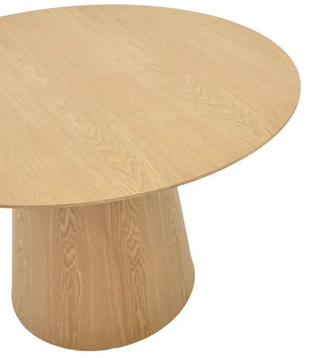 ΤΡΑΠΕΖΙ KAYANO PAKOWORLD MDF ΣΕ ΦΥΣΙΚΗ ΑΠΟΧΡΩΣΗ Φ120X72ΕΚ