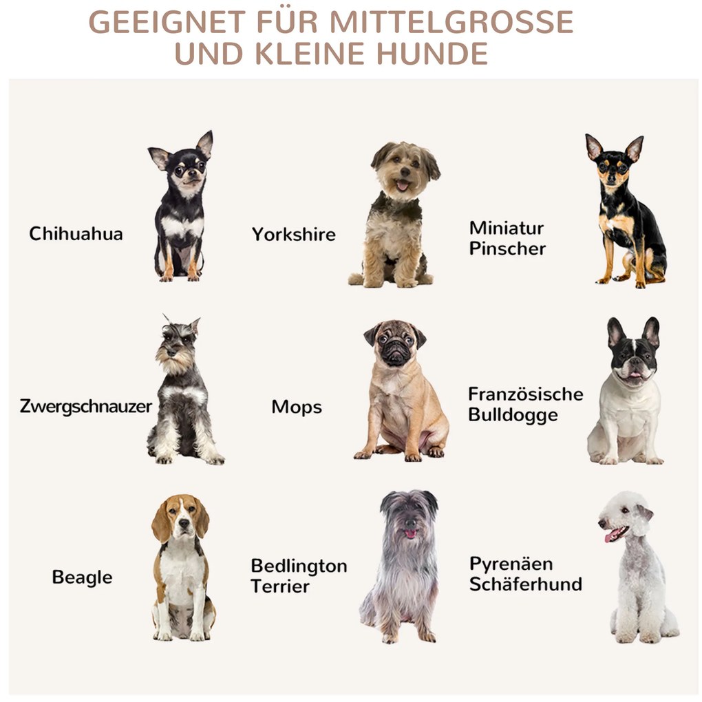 PawHut Κλουβί για σκύλους με κλειδαριά, ανυψωμένη βάση, Κλουβί μεταφοράς, 80,5 cm x 59,5 cm x 67,5 cm, Καφέ