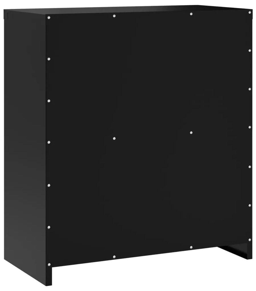 vidaXL Αρχειοθήκη Μαύρη 79 x 40 x 90 εκ. από Ατσάλι