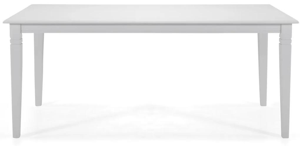 Τραπέζι Provo 128, Άσπρο, 74x95x180cm, Ξύλο, Ξύλο: Καουτσούκ | Epipla1.gr