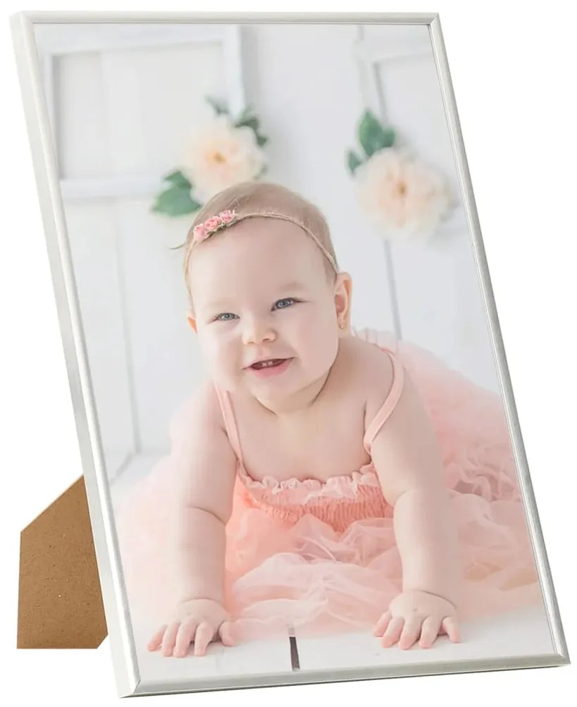 vidaXL Κορνίζες Κολάζ για Τοίχο/Τραπέζι 5 τεμ. Ασημί 70 x 90 εκ. MDF