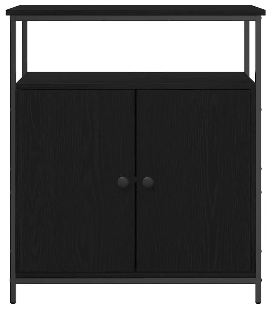 vidaXL Πλαϊνό γραφείο Μαύρη δρυς 70 x 30 x 80 εκ. Επεξεργασμένο ξύλο