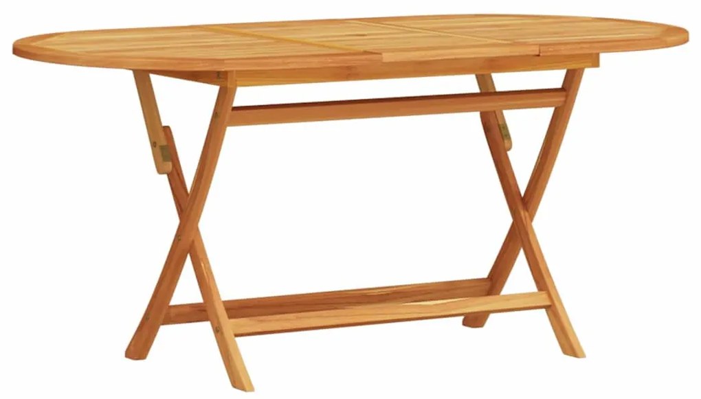 vidaXL Σέτ φαγητού για κήπο Πτυσσόμενος 7 pcs Καφέ Μασίφ ξύλο ακακίας