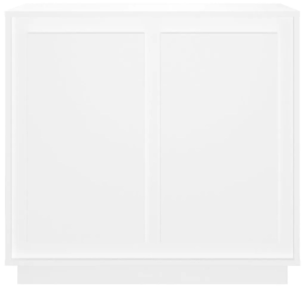 Ντουλάπι Λευκό 80 x 34 x 75 εκ. από Επεξεργασμένο Ξύλο - Λευκό