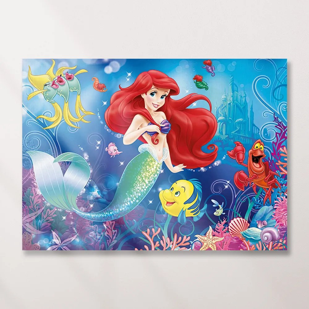 Παιδικός πίνακας σε καμβά Ariel KNV0572 80cm x 120cm