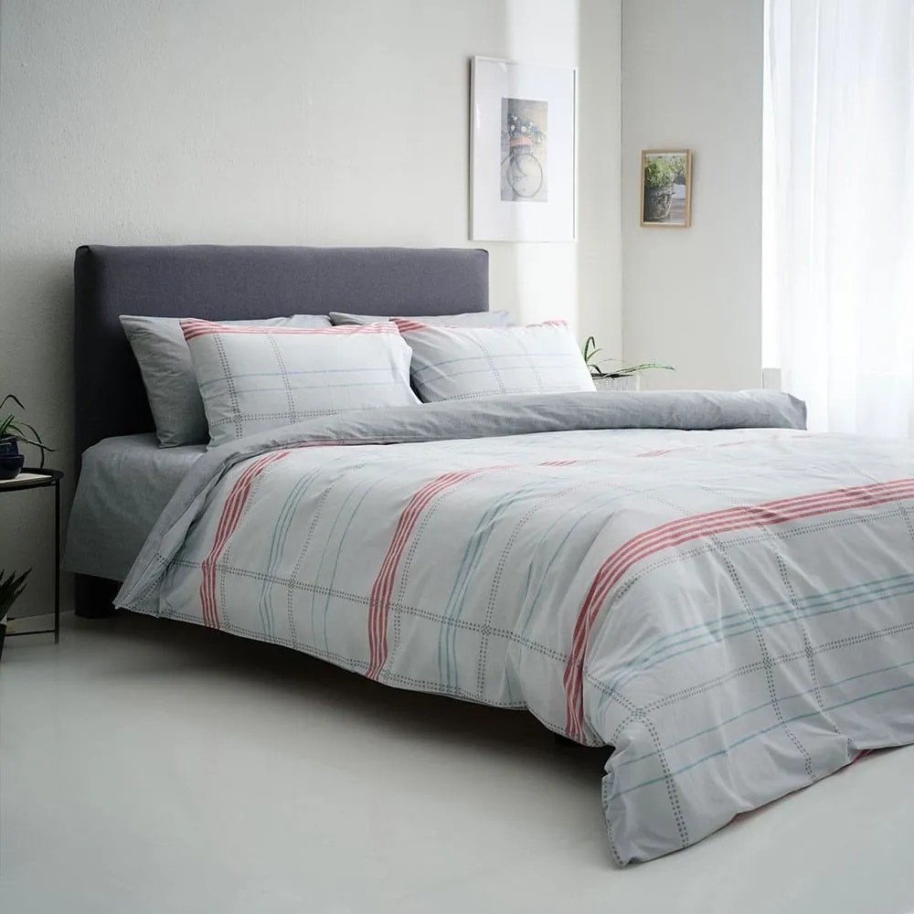 Σεντόνια Valeria-1 (Σετ 4τμχ) Ciel-Grey Vesta Home King Size 270x260cm 100% Βαμβάκι