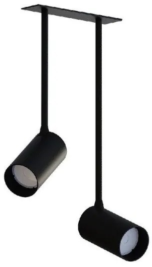 Χωνευτό Σποτ Οροφής Ατσάλι Mono Surface Long H34-39 Φ17-31 Nowodvorski-7740-Μαύρο 7740