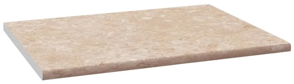 vidaXL Πάγκος Κουζίνας Μπεζ με Υφή Μαρμάρου 80x60x2,8 εκ Μοριοσανίδα