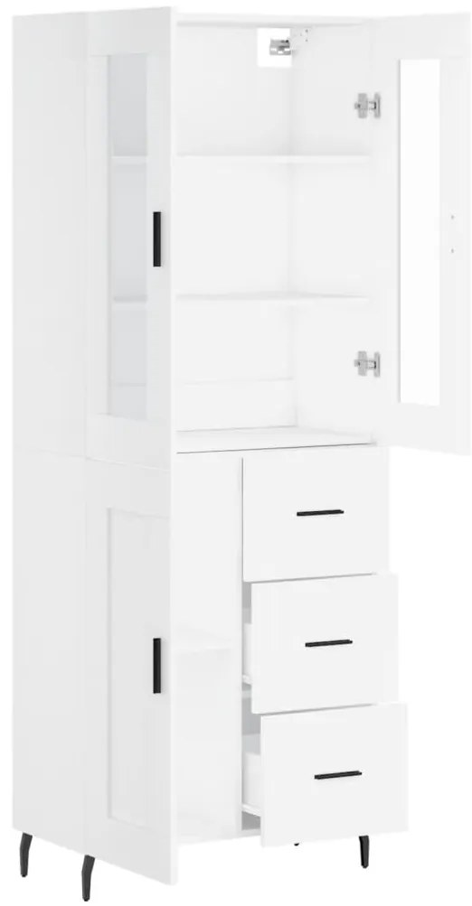 vidaXL Ντουλάπι Λευκό 69,5x34x180 εκ. από Επεξεργασμένο Ξύλο