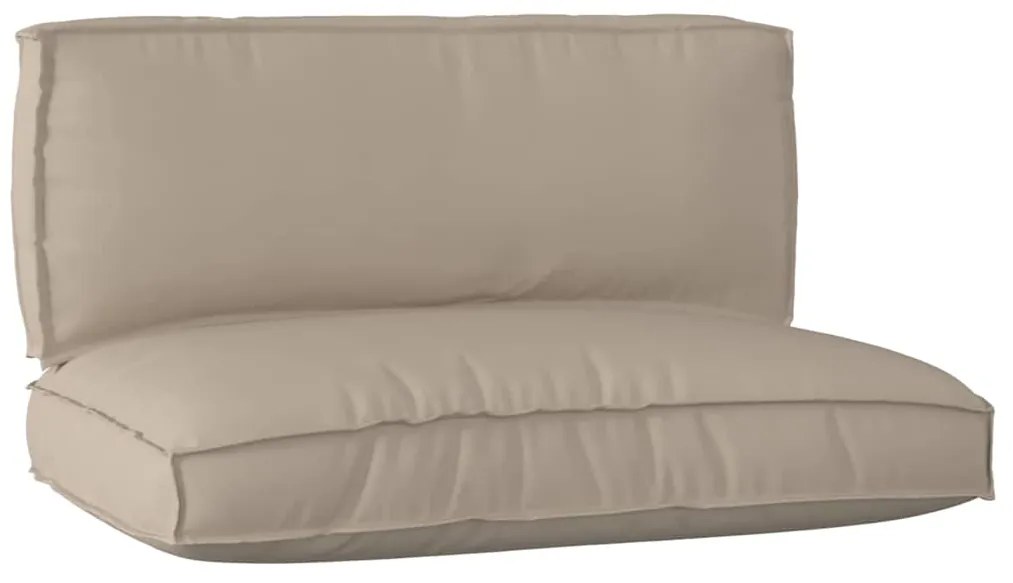 vidaXL Σετ Μαξιλαριών Πάγου 2 pcs Taupe Ύφασμα Όξφορντ