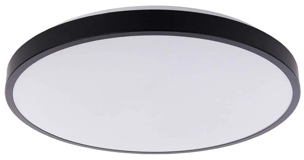 Φωτιστικό Οροφής - Πλαφονιέρα Agnes Round 8204 Led 22W 3000K Φ33,5cm Black Nowodvorski Metal, Plastic