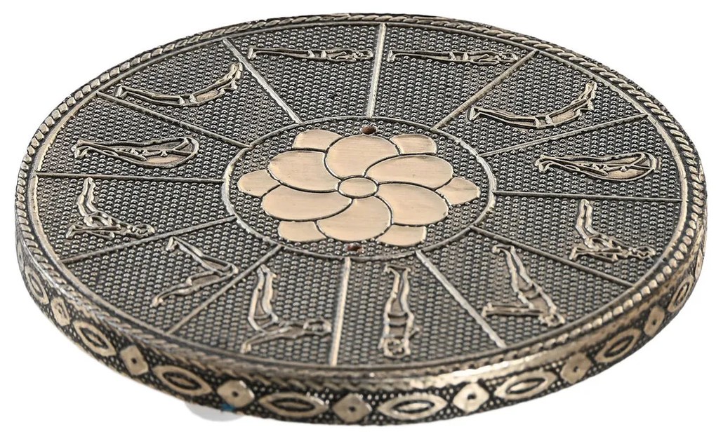 Καυστήρας αρωμάτων DKD Home Decor Ξύλο Αλουμίνιο Ινδός 10 x 10 x 1 cm Θυμίαμα