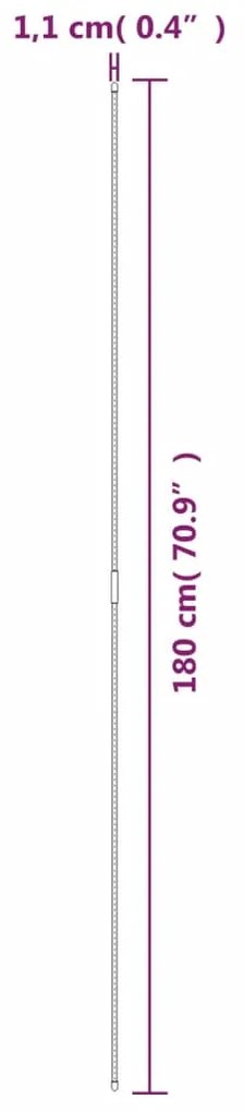 vidaXL Πάσσαλοι Φυτών Κήπου 30 τεμ. Πράσινοι 180εκ. από Ατσάλι