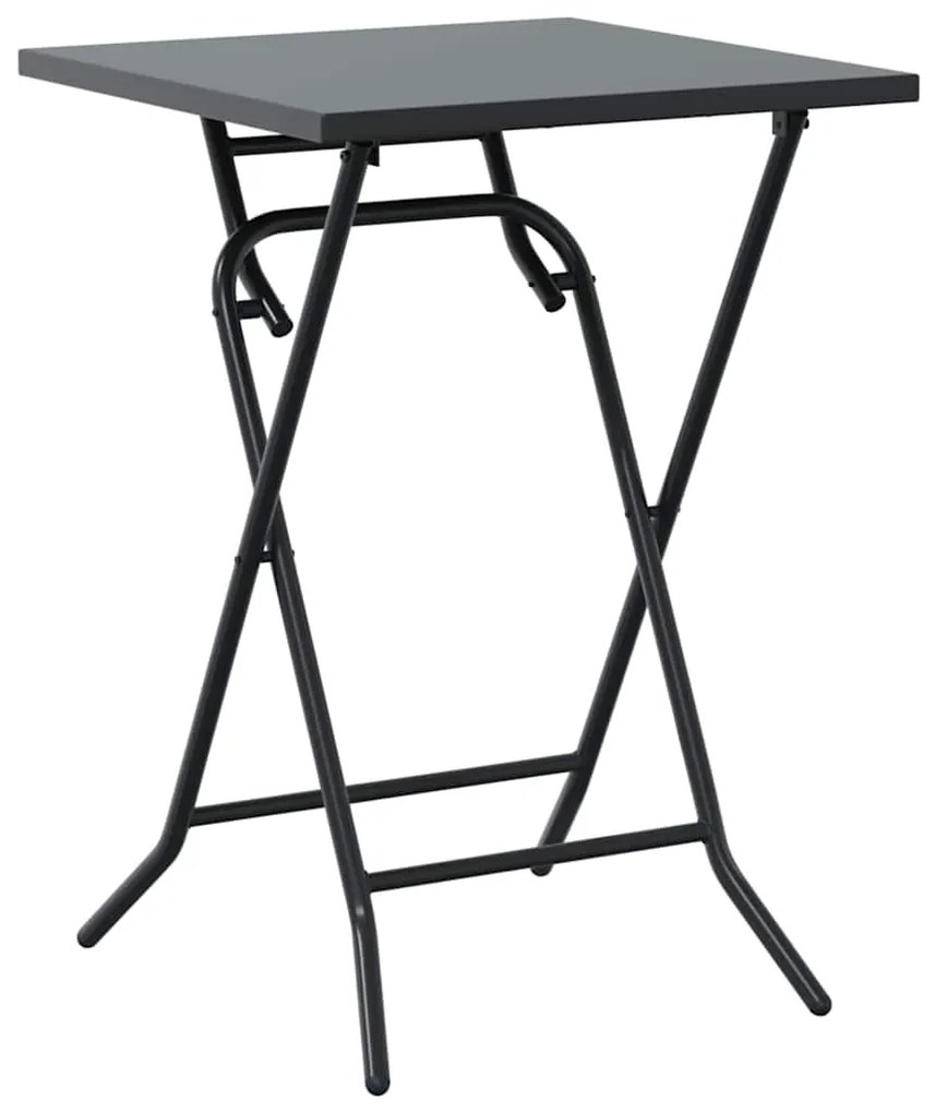 vidaXL Σετ Μπιστρό Κήπου 3 pcs Ανθρακί Ατσάλι