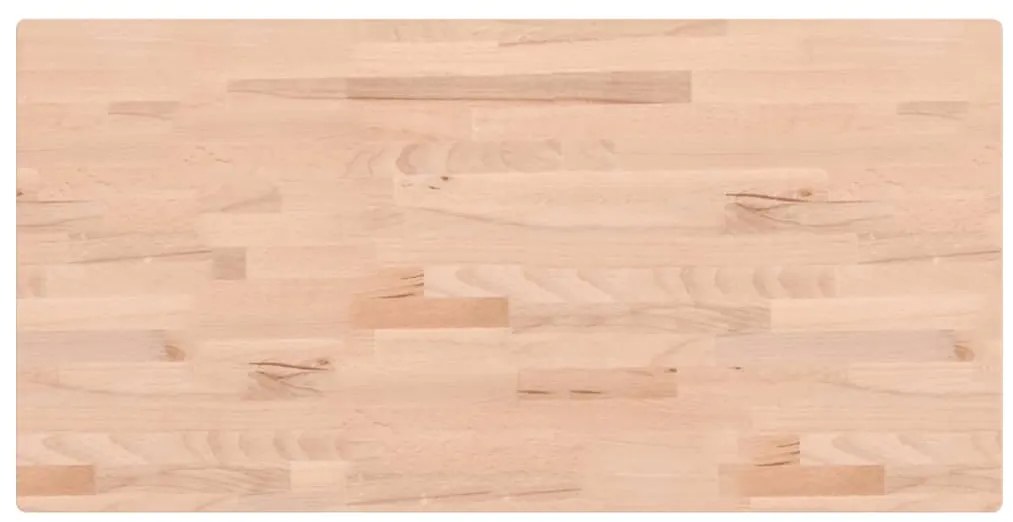 vidaXL Επιφάνεια Τραπεζιού Ορθογώνια 100x50x4 εκ. Μασίφ Ξύλο Οξιάς
