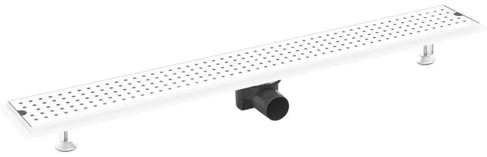 vidaXL Σιφόνι Ντουζιέρας με Τρύπες 93 x 14 εκ. από Ανοξείδωτο Ατσάλι