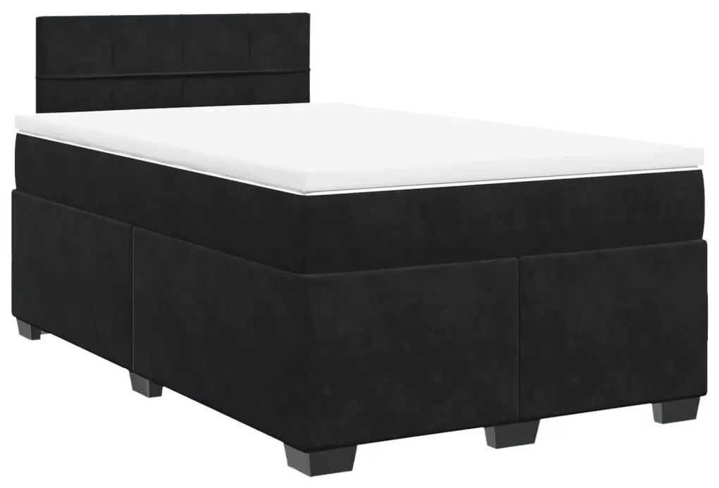 ΚΡΕΒΑΤΙ BOXSPRING ΜΕ ΣΤΡΩΜΑ ΜΑΥΡΟ 120X190 ΕΚ. ΒΕΛΟΥΔΙΝΟ 3288560