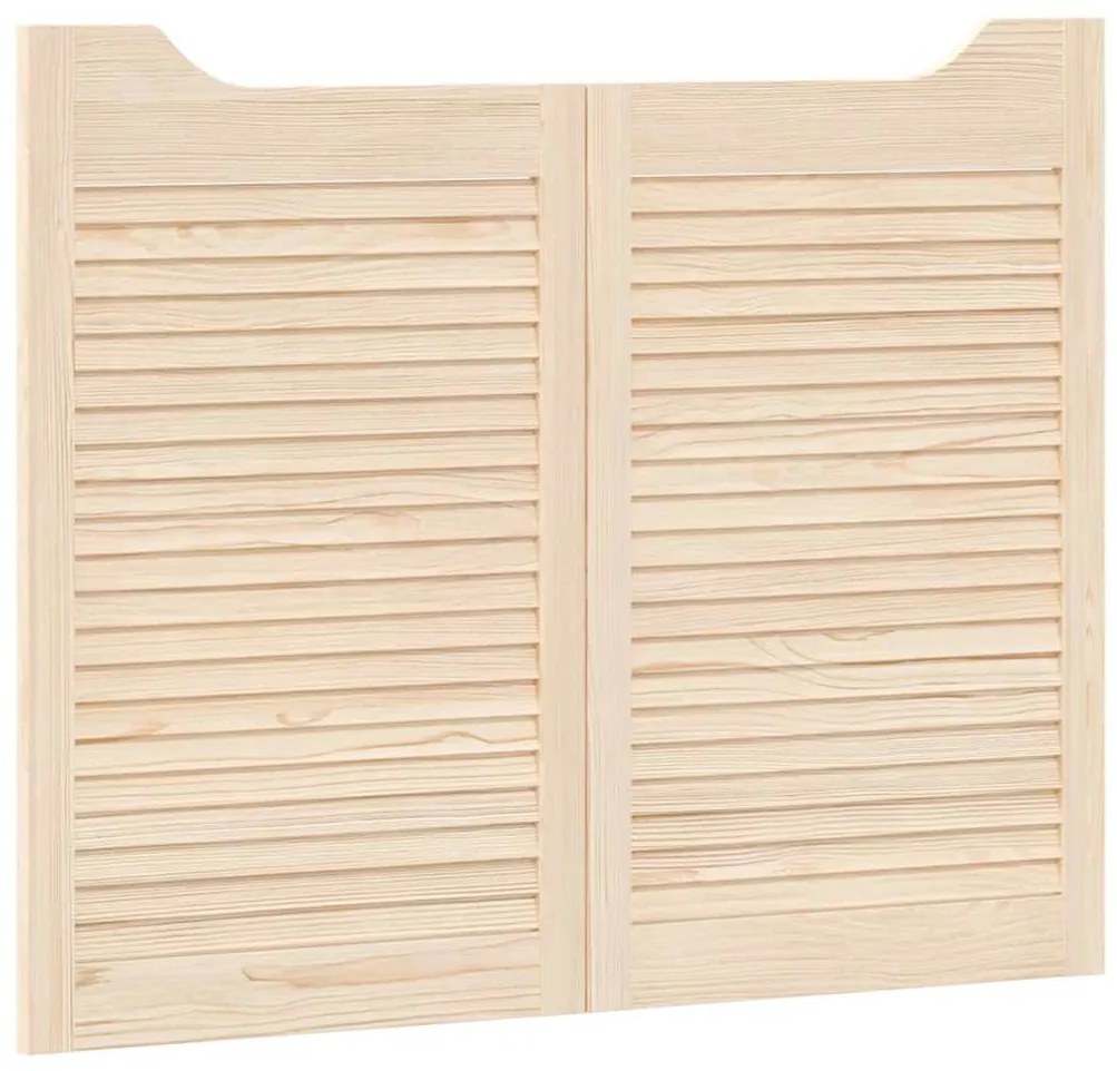 vidaXL Swing Doors Louvred Design 1-Pair 80x100 cm μασίφ ξύλο πεύκο