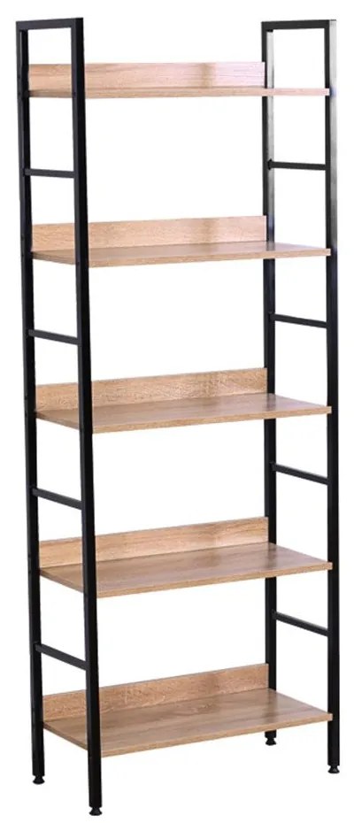 Βιβλιοθήκη Elbo 085-000022 60x28x160cm Natural-Black