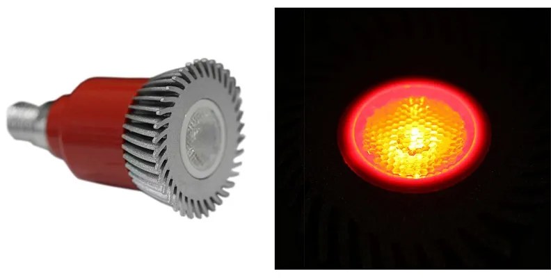 Adeleq Led Λάμπα Ισχύος E14 3W 230V 1 Led 30° Κόκκινη 13-14032