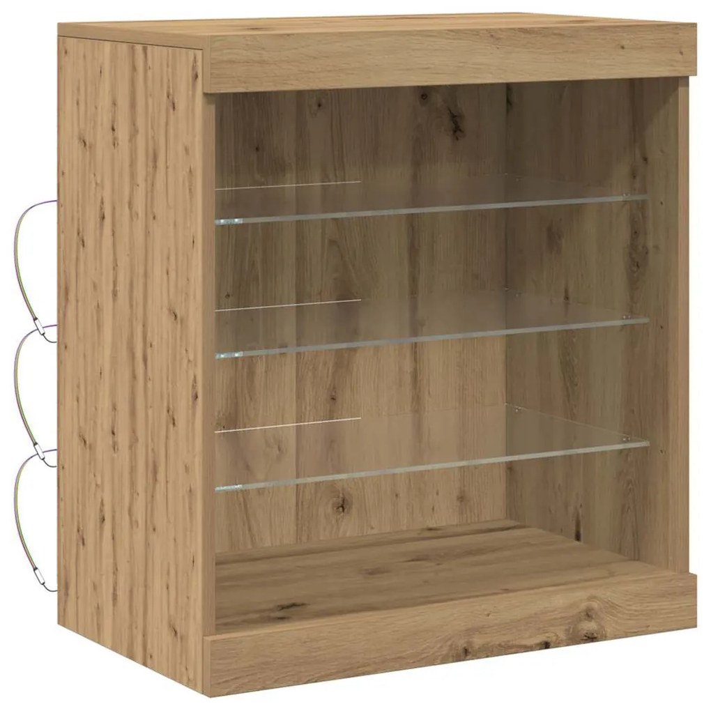 vidaXL Πλαϊνό γραφείο artisan δρυς 60.5 x 37 x 67 εκ
