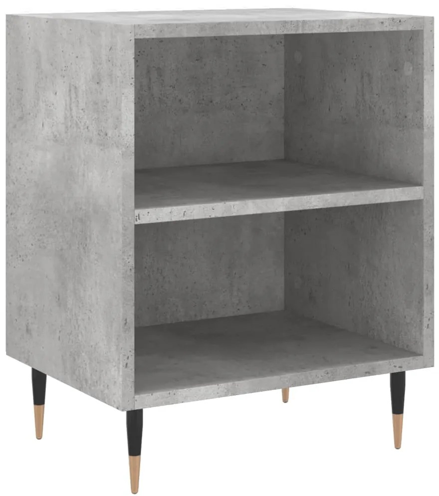 vidaXL Κομοδίνα 2 τεμ. Γκρι Σκυρ. 40x30x50 εκ. από Επεξεργασμένο Ξύλο