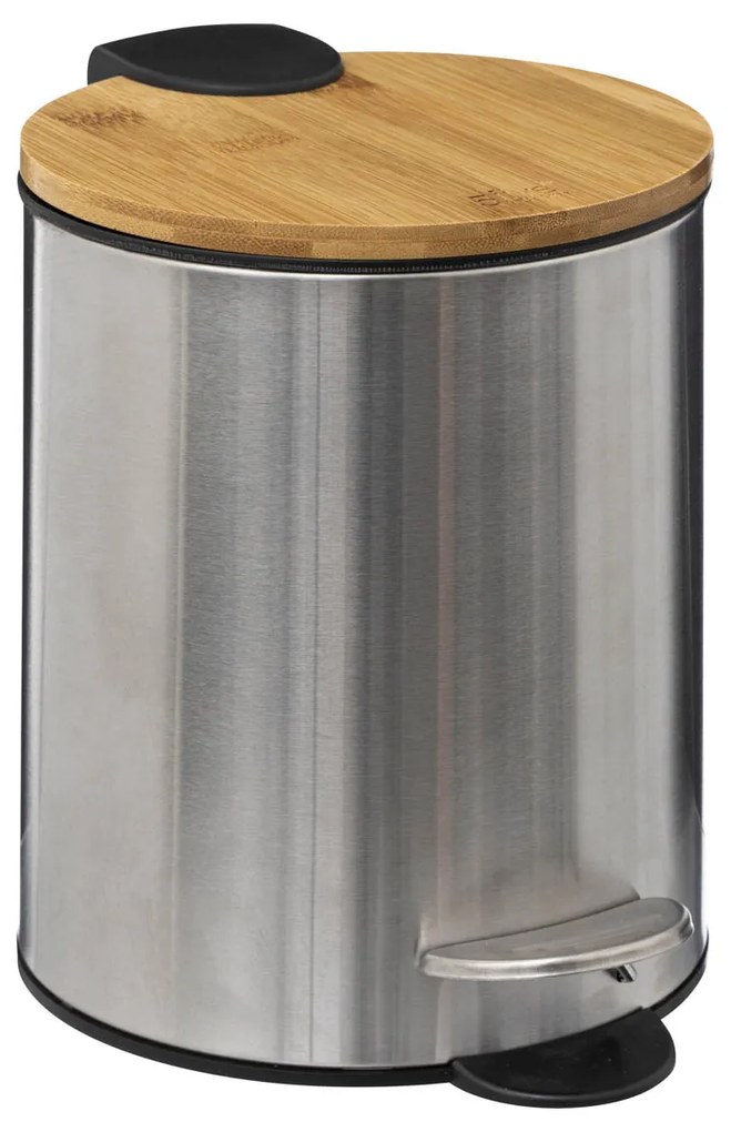 Κάδος Απορριμμάτων Μπάνιου (Φ17x23) F-V 3lt Inox Bamboo 174863