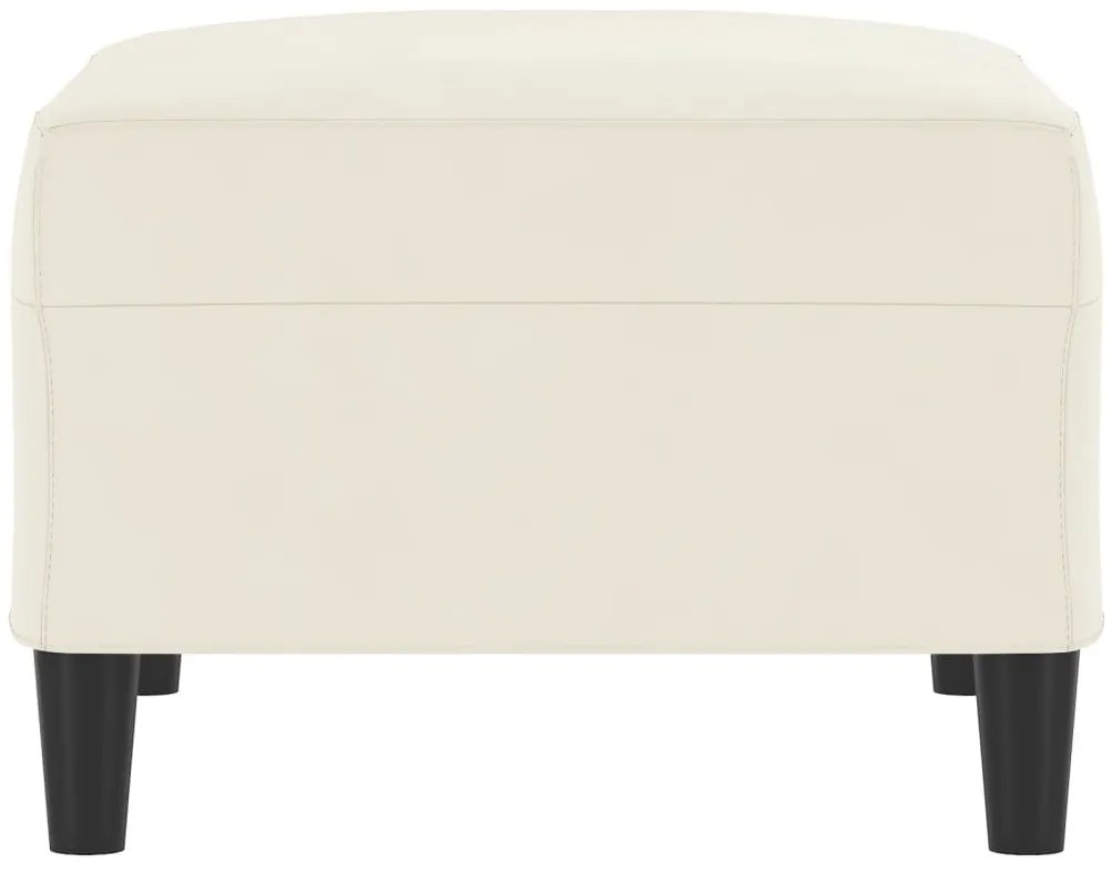 vidaXL Υποπόδιο Κρεμ 70x55x41 εκ. Βελούδινο