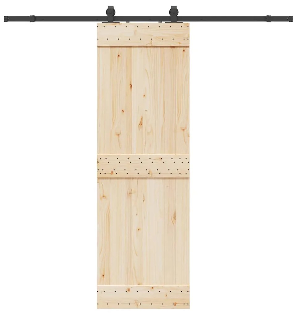 Μηχανισμός Συρόμενης Μεσόπορτας Μαύρος 213 εκ. Ατσάλινος