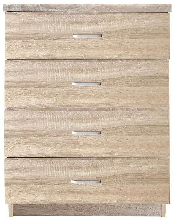 DRAWER Συρταριέρα με 4 Συρτάρια, Απόχρωση Sonoma 60x40x80cm Ε7396,2
