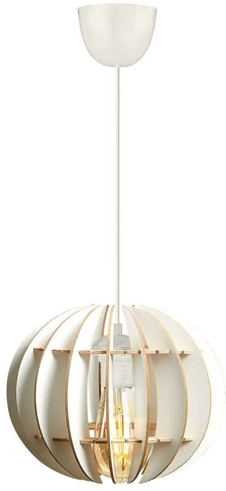 Φωτιστικό Οροφής 390FLH1512 Φ20x60cm 1xE27 40W White Opviq