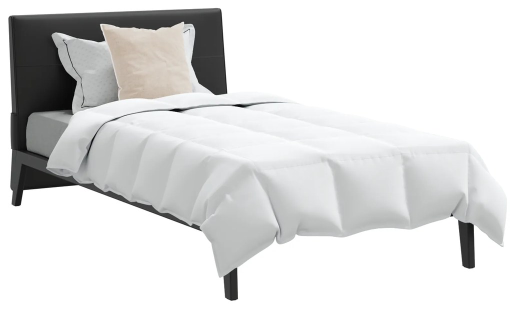 vidaXL Πάπλωμα με μαξιλάρι 2 pcs Λευκό 135 x 200 cm Πούπουλο