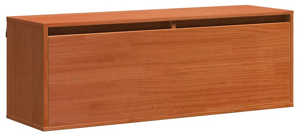 vidaXL Ντουλάπα Τοίχου Καφέ κεριού 100 x 30 x 35 εκ Μασίφ ξύλο πεύκου