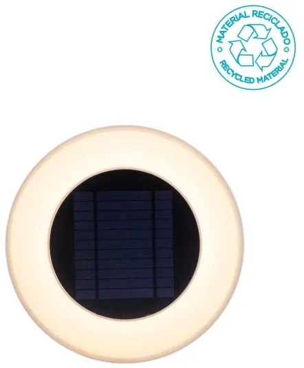 Απλίκα Φωτιστικό Τοίχου Ηλιακό LED IP65 3500K Wally LUMWLD039XXSPNW New Garden-LUMWLD039XXSPNW-Λευκό LUMWLD039XXSPNW