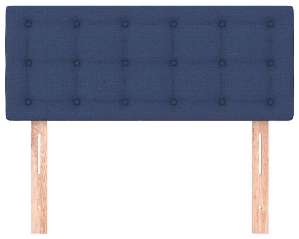 vidaXL Κεφαλάρι Κρεβατιού Μπλε 80 x 5 x 78/88 εκ. Υφασμάτινο