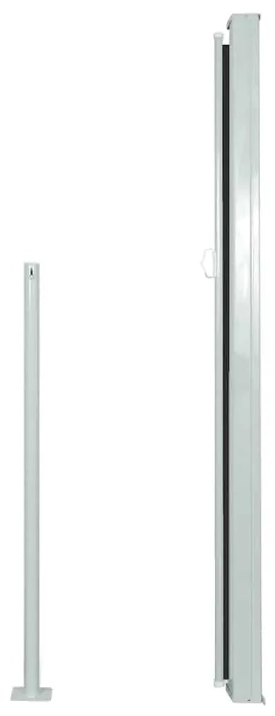 vidaXL Διαχωριστικό Βεράντας Συρόμενο Μαύρο 160 x 500 εκ.