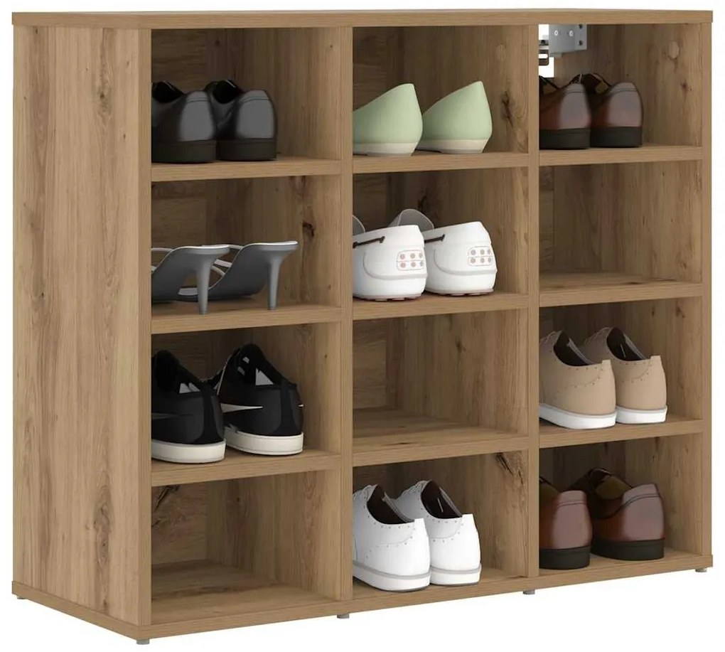 vidaXL Ντουλάπα Παπουτσιών με ράφι Artisan Oak 77,5 x 30 x 67 εκ.