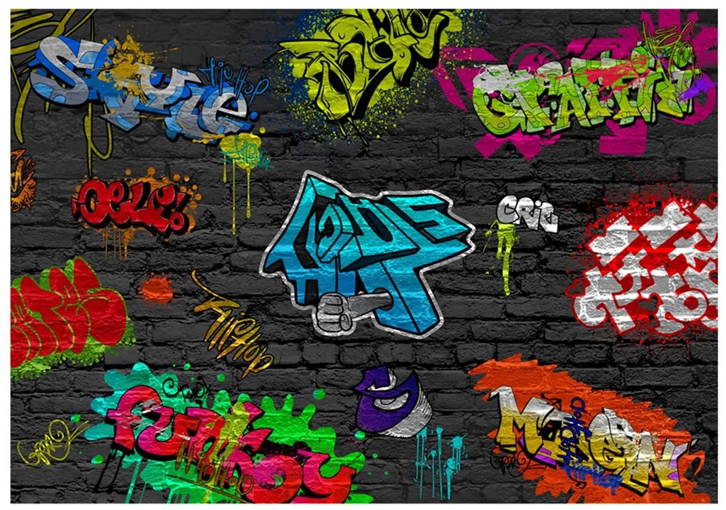 Φωτοταπετσαρία - Graffiti wall 250x175